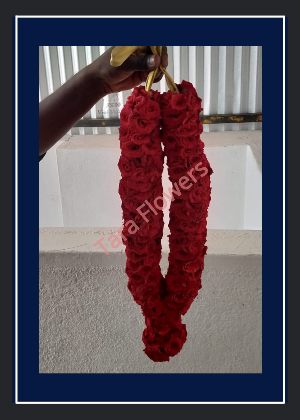 Red Button Rose Garland(RB-P10)