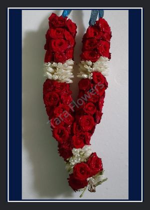 Red Button Rose and Lilly Garland(RBL-P05)