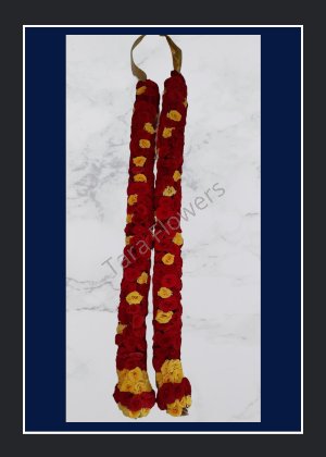 Button Rose Temple Garland(TG-BR101)