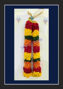 Multi Color Button Rose Temple Garland(TG-MC100)