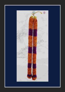 Vadamalli & Orange Button Rose Temple Garland(TG-VBR102)